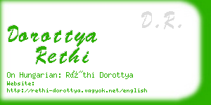 dorottya rethi business card